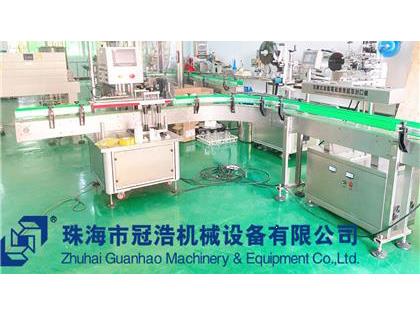 旋蓋機(jī)，鋁箔封口機(jī)，貼標(biāo)機(jī)，噴碼機(jī)，整套生產(chǎn)線已完成生產(chǎn)送貨至客戶公司